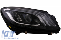 image-5-Right Headlight Full LED suitable for Mercedes S-Class W222 X222 (2017-) Facelift Look