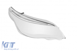 Right headlight glass with LED eyebrow and chrome trim suitable for BMW 5 Series E60 sedan LCI, E61 touring LCI 2007-2010 version 1 - ABBMHL6008710