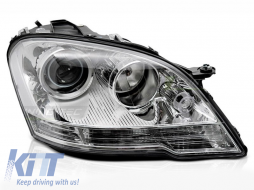 image-79-Right reflector headlight suitable for Mercedes ML W164 2009-2011 with chrome base