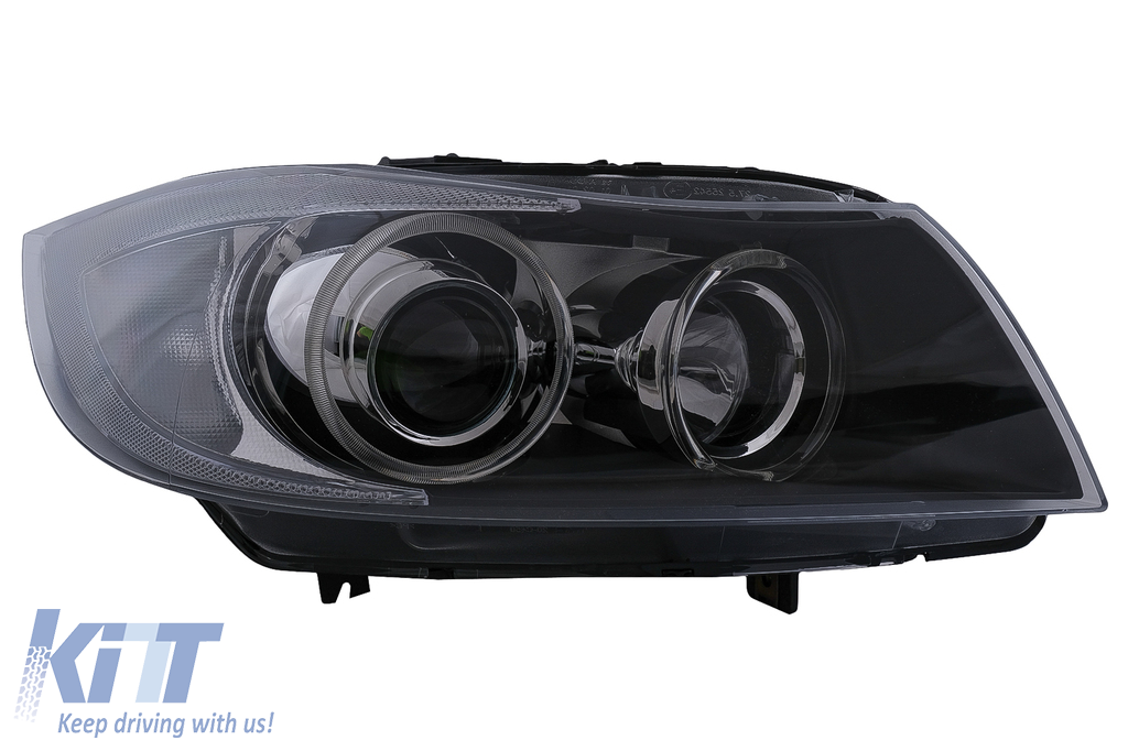 RIGHT SIDE Angel Eyes Xenon Headlight suitable for BMW 3 Series E90 Sedan  E91 Touring (03.2005-2008) Chorme 
