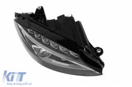 Right Static LED headlight suitable for Mercedes C-class W205 sedan, S205 station wagon 2014-2018-image-6256937