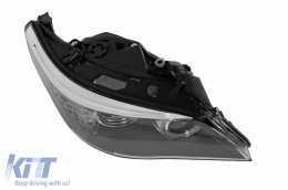 Right xenon headlight suitable for BMW 5 Series E60 sedan, E61 station wagon 2008-2010 with black base-image-6256813