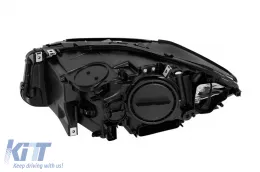 Right xenon headlight suitable for BMW 5 Series F10 sedan, F11 station wagon 2010-2013 with black base-image-6256827