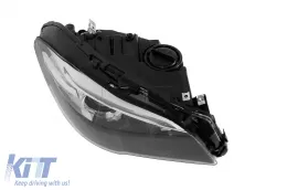 Right xenon headlight suitable for BMW 5 Series F10 sedan, F11 station wagon 2014-2017 with black base-image-6256874