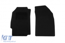 Rigum textil szőnyeg garnitúra Chevrolet Spark 2010-2013, 4 darabos, fekete-image-6245559