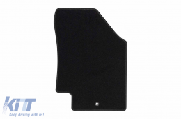 Rigum textil szőnyeg garnitúra Hyundai Accent 2005-2010, 4 darabos, fekete-image-6245413
