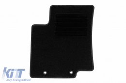 Rigum textil szőnyeg garnitúra KIA Rio 2011-2017, 4 darabos, fekete-image-6245701
