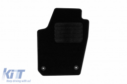 Rigum textil szőnyeg garnitúra Seat Ibiza 2008-2017, 4 darabos, fekete-image-6244329