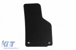 Rigum textil szőnyeg garnitúra Skoda Octavia 2005-2013, 4 részes, ovális rögzítési pontokkal, fekete-image-6244358