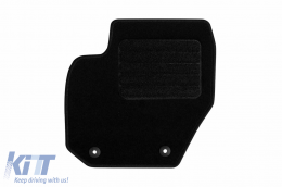 Rigum textil szőnyeg garnitúra Volvo XC60 2008-2017, 4 darabos, fekete-image-6247073