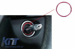 Ring Frame Ignition Red suitable for Mercedes A Class W176 B Class W246 CLA Class C117 and GLA Class X156 - RFIGMBR