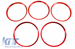 Ring Frame Ventilation Red suitable for Mercedes A Class W176 B Class W246 CLA Class C117 GLA Class X156-image-6037848