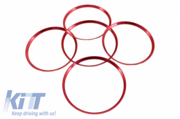 Ring Frame Ventilation Red suitable for Mercedes A Class W176 B Class W246 CLA Class C117 GLA Class X156-image-6037849