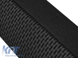 Rivestimento a cuneo adatto per i sedili anteriori + posteriori della Kia Sportage 2015-2020, nero con motivo-image-6130202