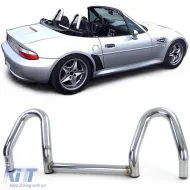 image-47-Roll bar roadster bar stainless steel polished suitable for BMW Z3 Cabrio Roadster