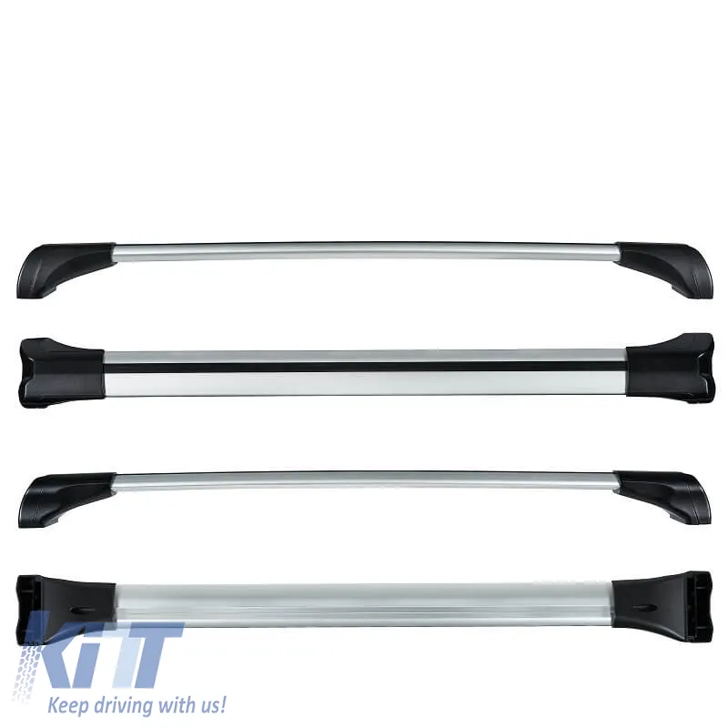 Roof Bar Aluminum Aerodynamic CRUZ 925-729 Airo Fuse 114cm Silver 1 Piece