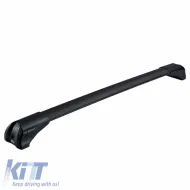 Roof Bar Aluminum Aerodynamic CRUZ 925-731 Airo Fuse Dark 82cm Black 1 Piece-image-6303824