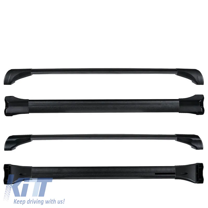 Roof Bar Aluminum Aerodynamic CRUZ 925-735 Airo Fuse Dark 98cm Black 1 Piece