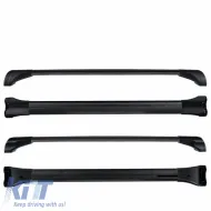 Roof Bar Aluminum Aerodynamic CRUZ 925-739 Airo Fuse Dark 114cm Black 1 Piece-image-6303802
