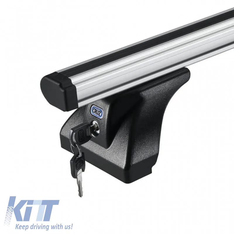 Roof Bar Aluminum CRUZ 924-085 Alu Cargo AF1-128cm Silver 1 Piece