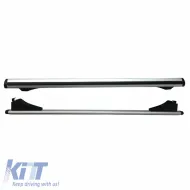 Roof Bars ''AERO'' Aerodynamic Aluminum With Locks 123cm Railing System 2 Pieces-image-6301908