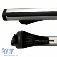 Roof Bars ''AERO'' Aerodynamic Aluminum With Locks 123cm Railing System 2 Pieces-image-6301910