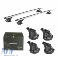 Roof Bars Aluminum Aerodynamic Crossbar Vento Green Valley Set With Fixing Kit Suitable for Fiat Grande Panda 5Doors 2025+ 2 Pieces