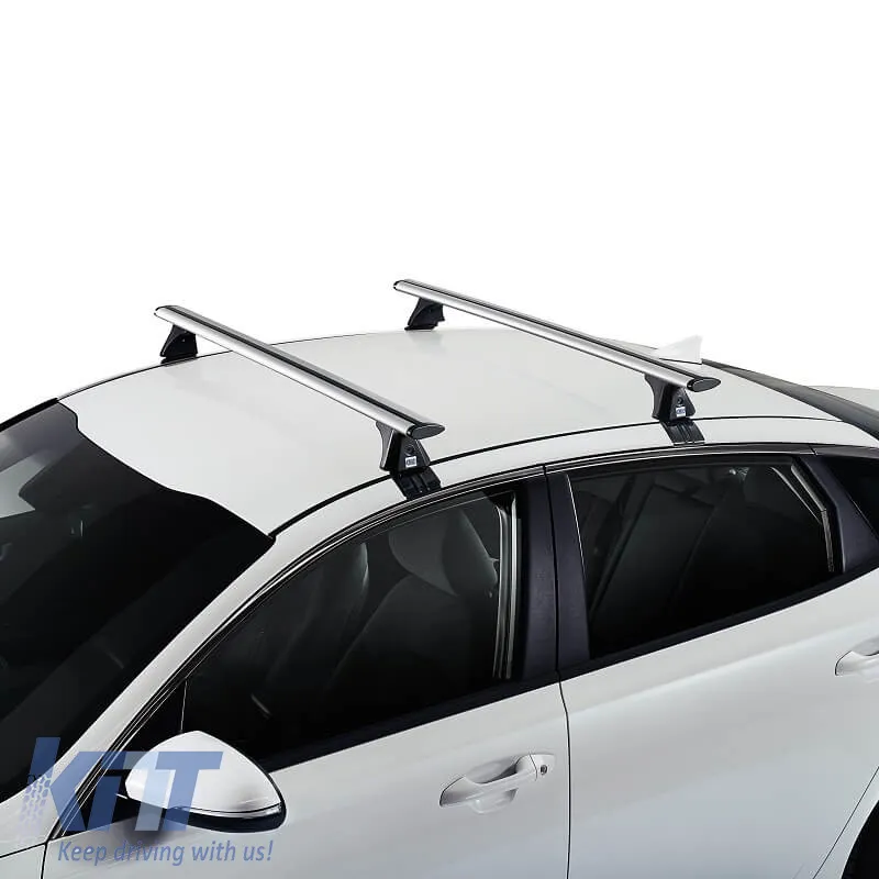 Roof Bars Aluminum Aerodynamic CRUZ 924-773 Airo T-118cm Silver 2 Pieces