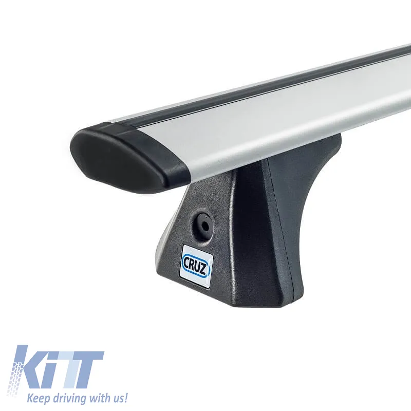 Roof Bars Aluminum Aerodynamic CRUZ 924-785 Airo X-128cm Silver 2 Pieces