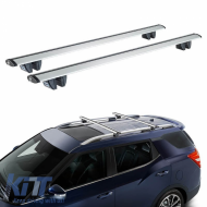Roof Bars Aluminum Aerodynamic CRUZ 924-791 Airo R-108cm Railing System Silver 2 Pieces