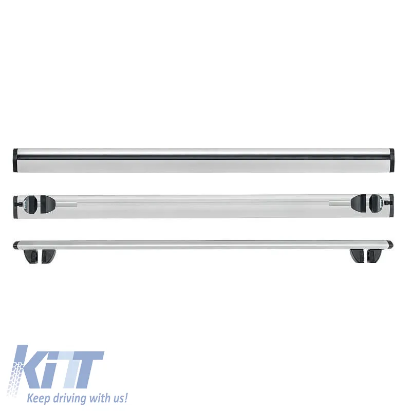 Roof Bars Aluminum Aerodynamic CRUZ 924-791 Airo R-108cm Railing System Silver 2 Pieces