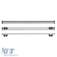 Roof Bars Aluminum Aerodynamic CRUZ 924-791 Airo R-108cm Railing System Silver 2 Pieces-image-6303420