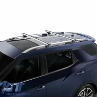 Roof Bars Aluminum Aerodynamic CRUZ 924-791 Airo R-108cm Railing System Silver 2 Pieces-image-6303421