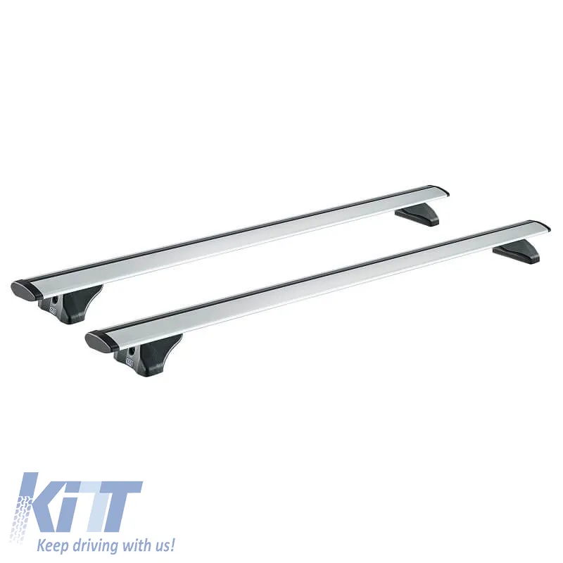 Roof Bars Aluminum Aerodynamic CRUZ 925-703 Airo FIX 118cm Silver 2 Pieces