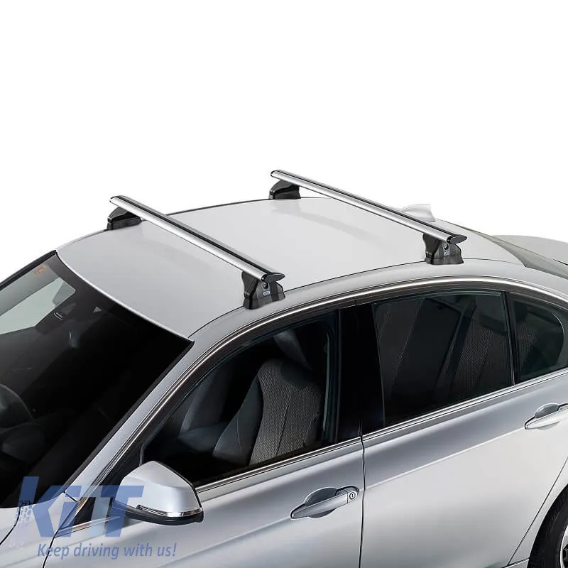 Roof Bars Aluminum Aerodynamic CRUZ 925-703 Airo FIX 118cm Silver 2 Pieces