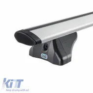 Roof Bars Aluminum Aerodynamic CRUZ 925-705 Airo FIX 128cm Silver 2 Pieces-image-6303720