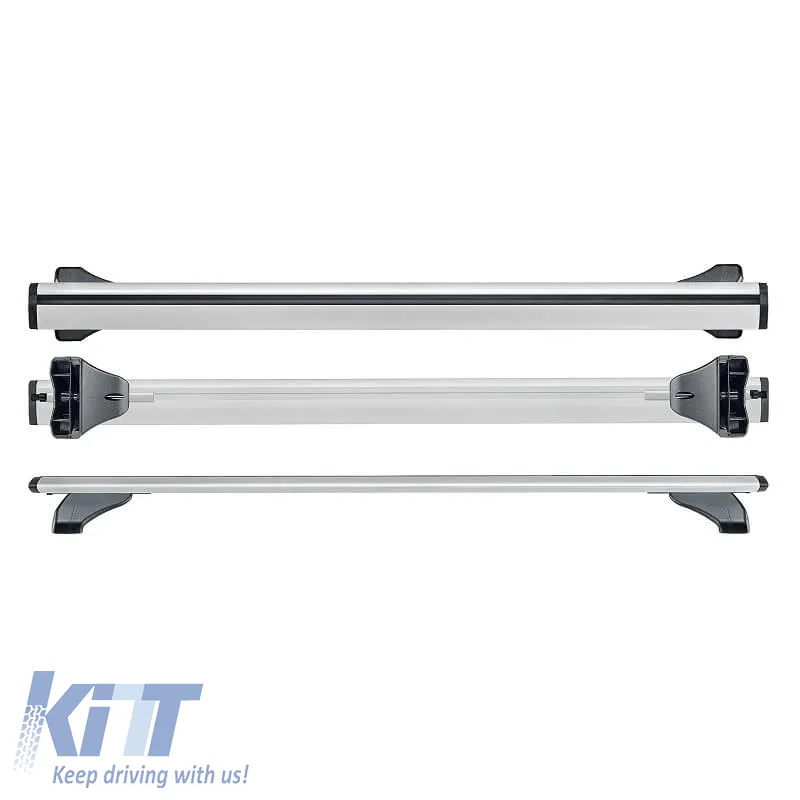 Roof Bars Aluminum Aerodynamic CRUZ 925-705 Airo FIX 128cm Silver 2 Pieces