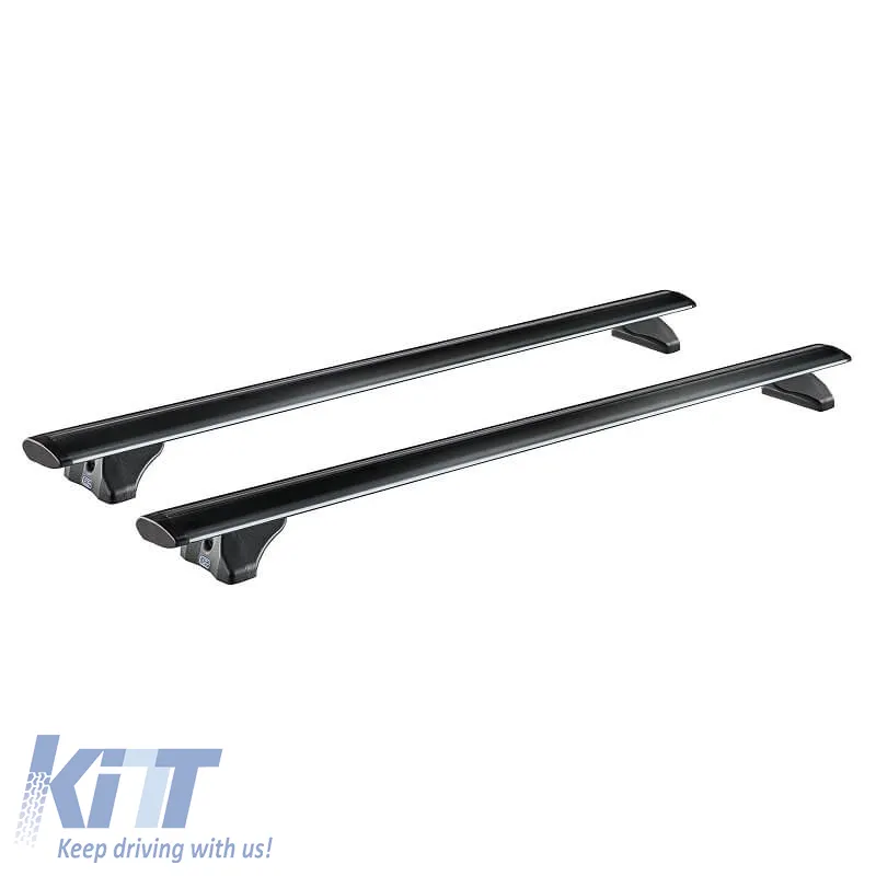 Roof Bars Aluminum Aerodynamic CRUZ 925-711 Airo FIX Dark 108cm Black 2 Pieces