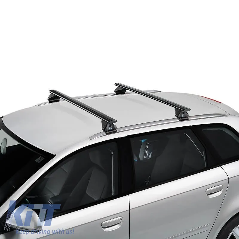 Roof Bars Aluminum Aerodynamic CRUZ 925-711 Airo FIX Dark 108cm Black 2 Pieces