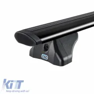 Roof Bars Aluminum Aerodynamic CRUZ 925-713 Airo FIX Dark 118cm Black 2 Pieces-image-6325625
