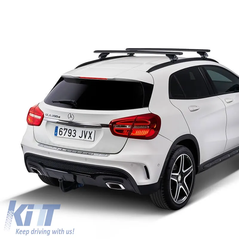 Roof Bars Aluminum Aerodynamic CRUZ 925-713 Airo FIX Dark 118cm Black 2 Pieces
