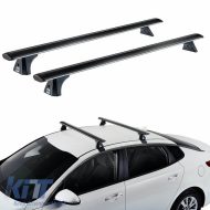 Roof Bars Aluminum Aerodynamic CRUZ 925-771 Airo Dark T-108cm Black 2 Pieces