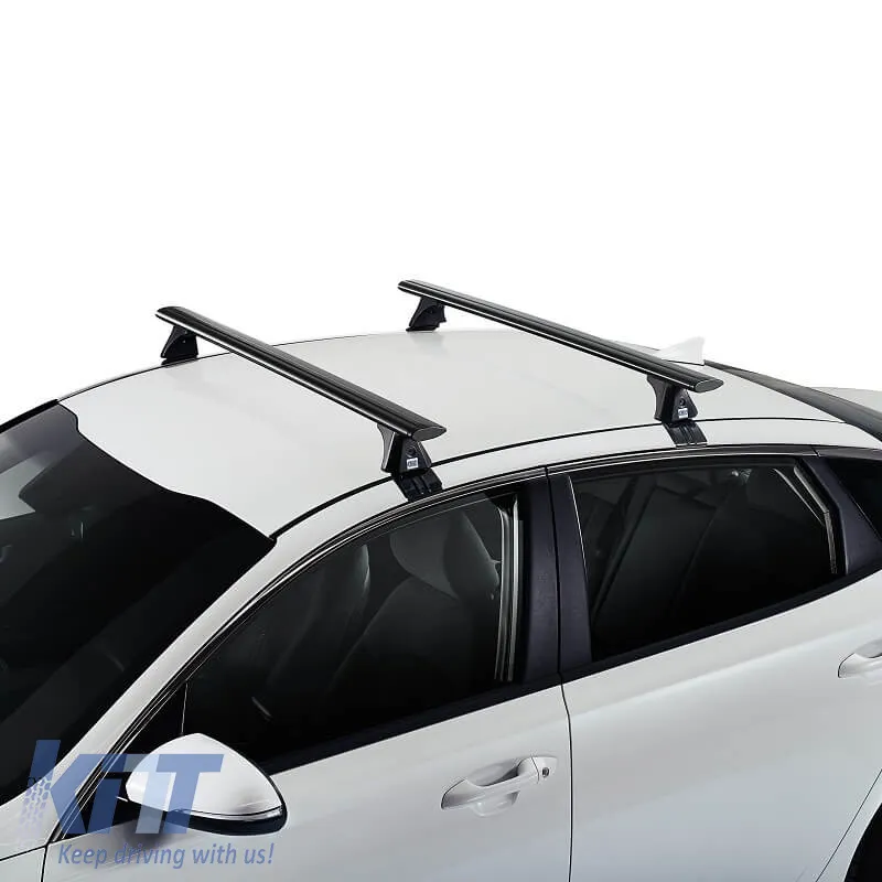 Roof Bars Aluminum Aerodynamic CRUZ 925-776 Airo Dark T-133cm Black 2 Pieces