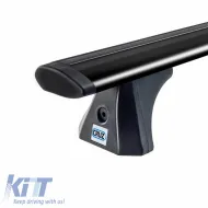 Roof Bars Aluminum Aerodynamic CRUZ 925-785 Airo Dark X-128cm Black 2 Pieces-image-6303748