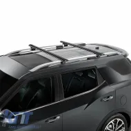 Roof Bars Aluminum Aerodynamic CRUZ 925-791 Airo Dark R-108cm Railing System Black 2 Pieces-image-6303426