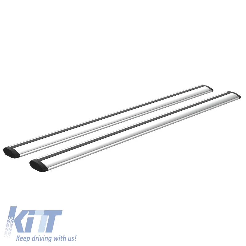 Roof Bars Aluminum Aerodynamic CRUZ 925-803 Airo 118cm Silver 2 Pieces