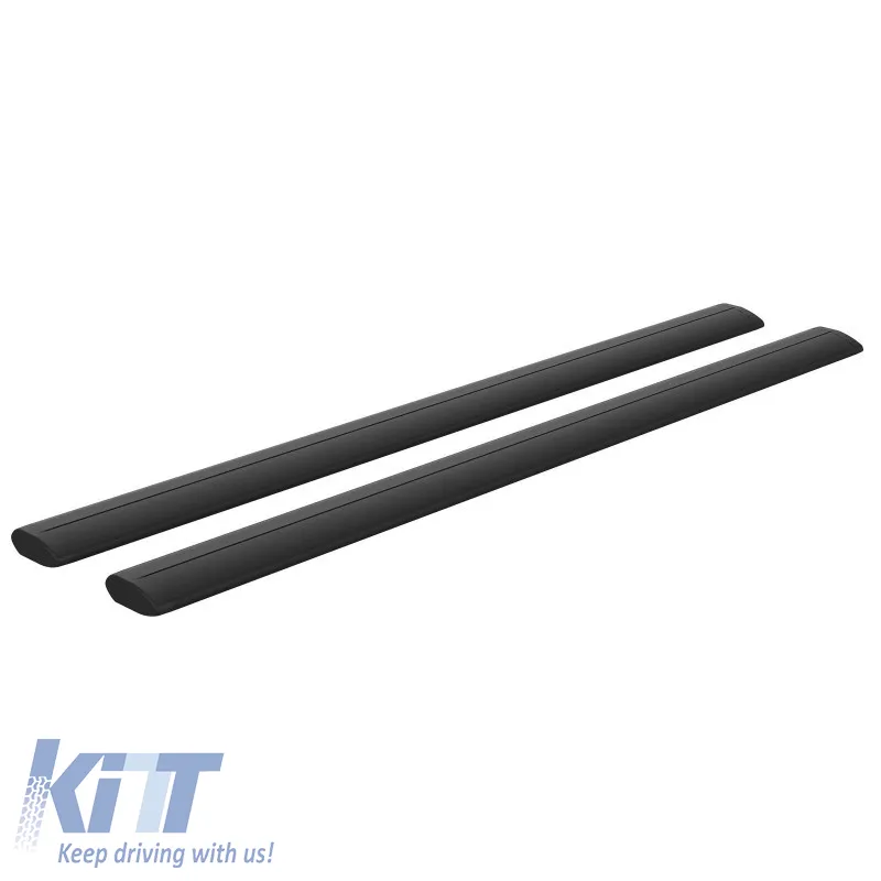 Roof Bars Aluminum Aerodynamic CRUZ 925-813 Airo Dark 118cm Black 2 Pieces