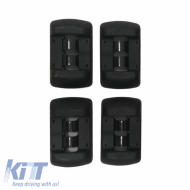 Roof Bars Aluminum Aerodynamic Rackit RK009C-135cm Universal Fix-Point Set With Fixing Kit Silver 2 Pieces