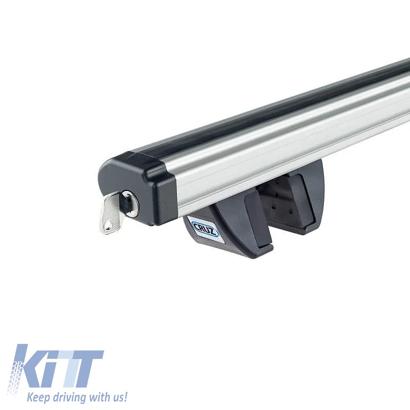 Roof Bars Aluminum CRUZ 924-066 Alu Cargo R-148cm Railing System Silver 2 Pieces
