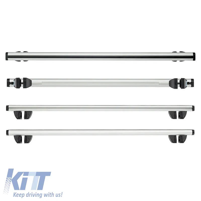 Roof Bars Aluminum CRUZ 924-066 Alu Cargo R-148cm Railing System Silver 2 Pieces